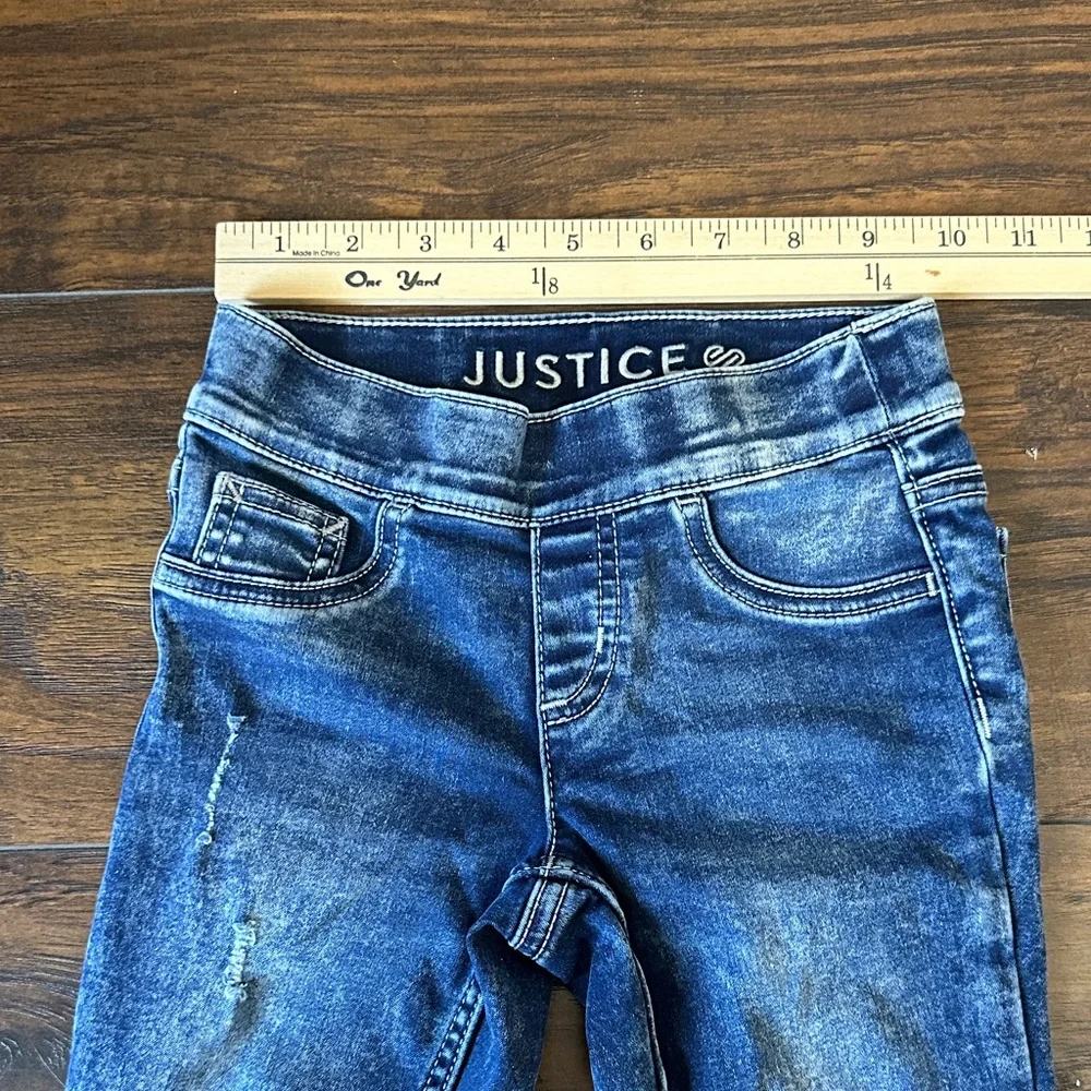 Justice Indigo Denim Jeggings